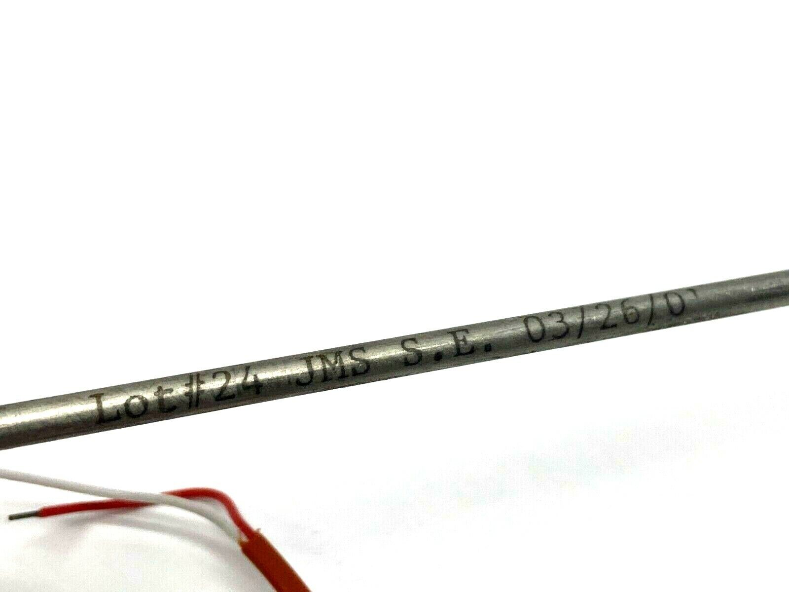 JXS S.E. Thermocouple Probe 11-7/8" Long w/ 10 FT 2 Wire - Maverick Industrial Sales