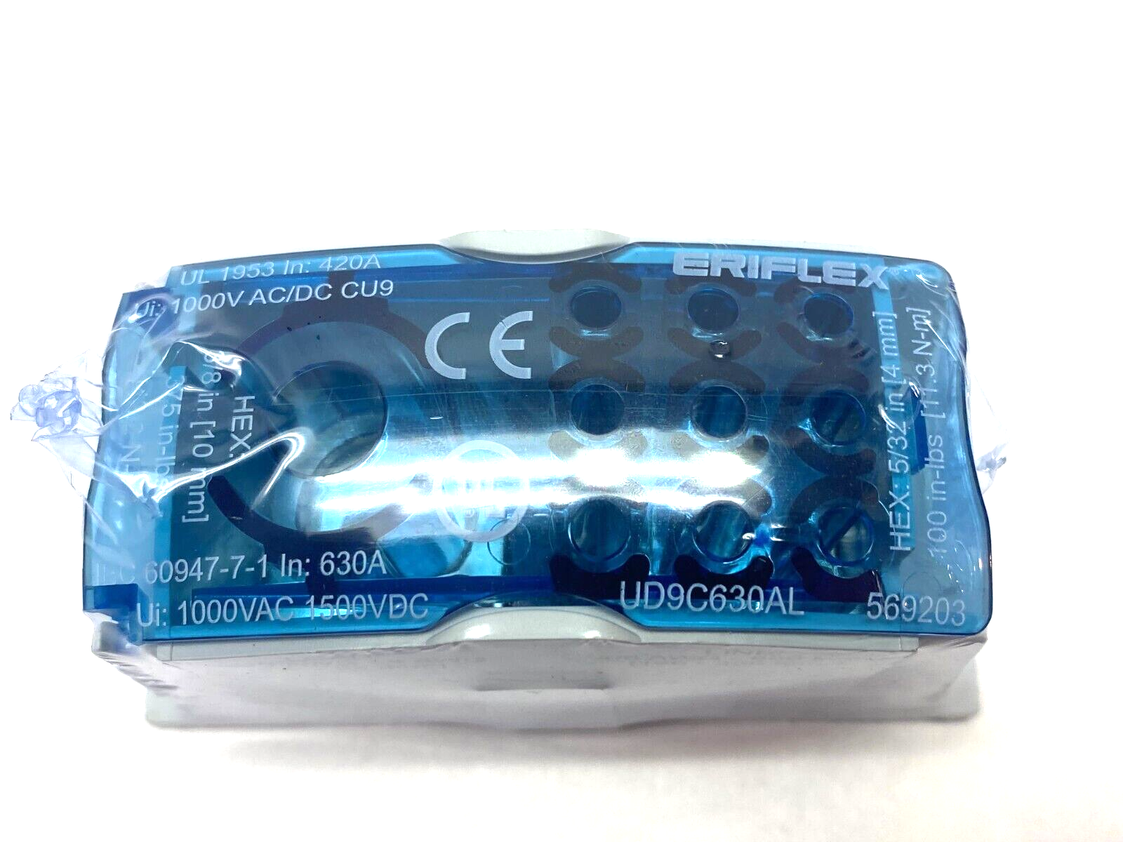 Nvent Erico UD9C630AL Eriflex Power Distribution Block 1 to 9 Cables 569203 - Maverick Industrial Sales
