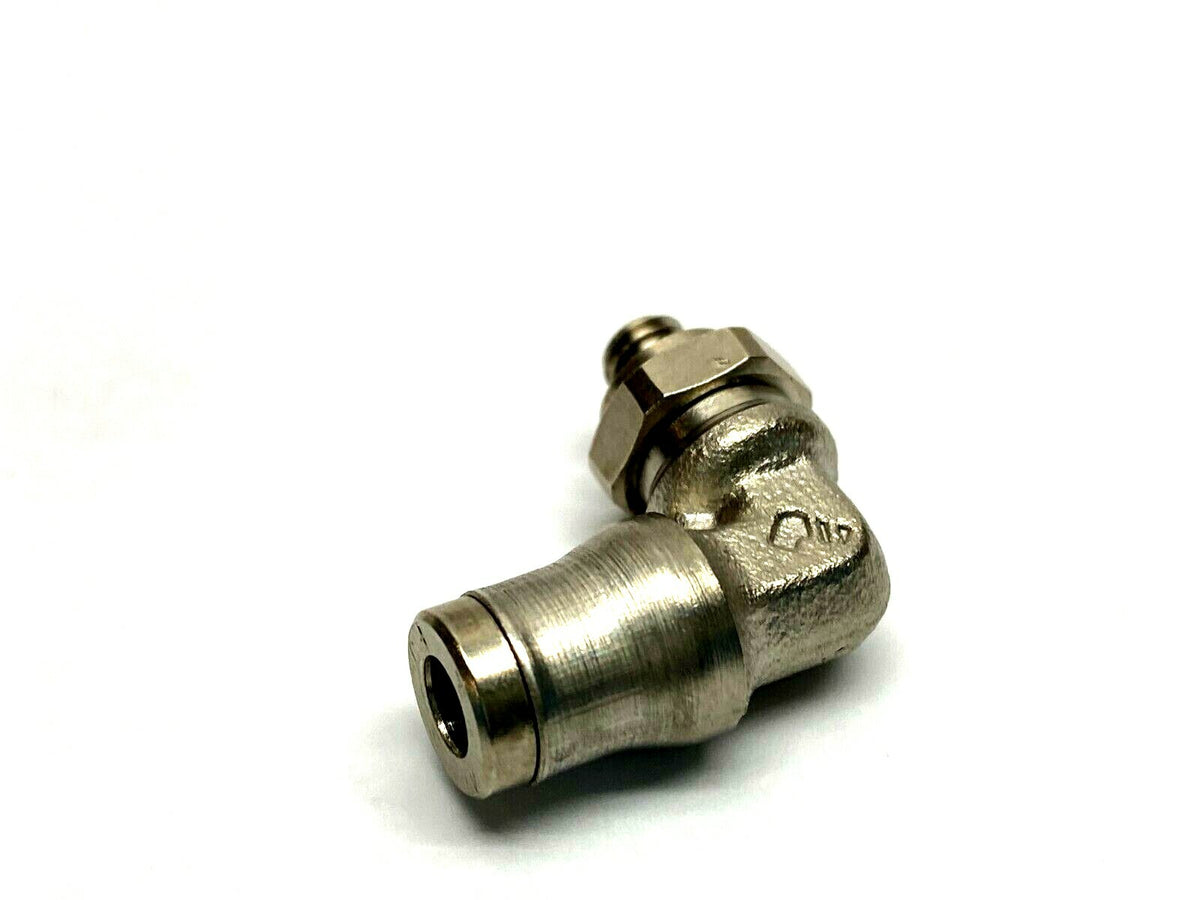 3899 04 20 | Legris Stainless Male Elbow 5/32" Tube OD X 10-32 - Used - Maverick Industrial Sales