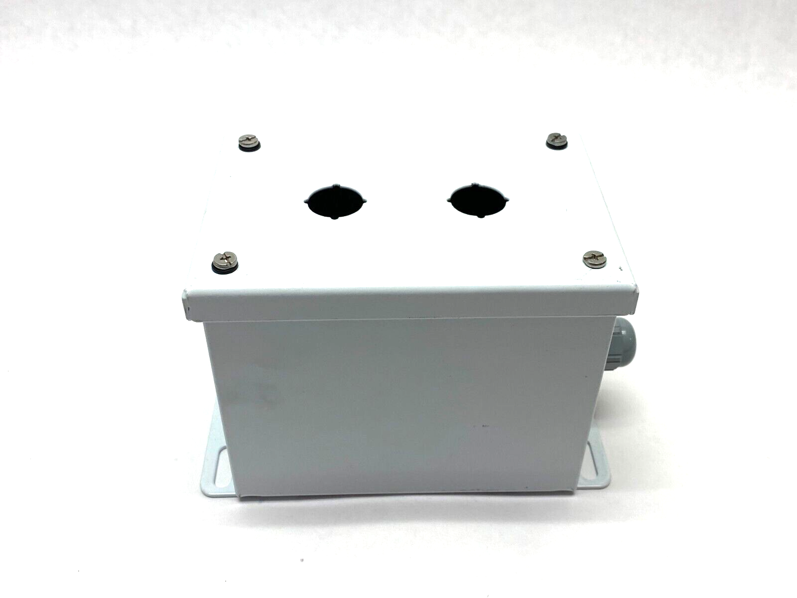 Saginaw Control & Engineering SCE-2PBXI Pushbutton Enclosure 2-Hole 4 x 6" WHITE - Maverick Industrial Sales