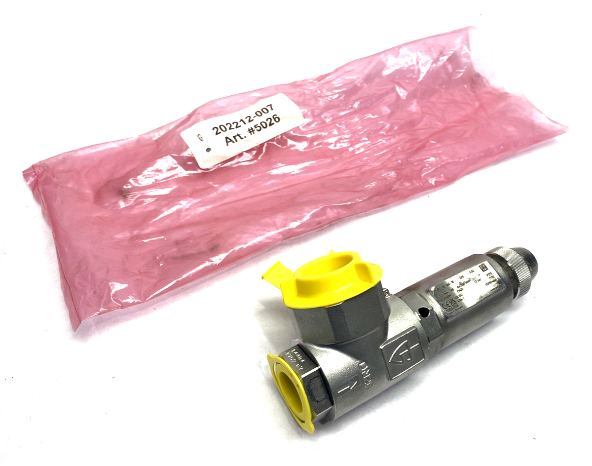 Goetze Armaturen 451sGK-20-f/f-PTFE Angled Safety Valve 1.2bar DN20 - Maverick Industrial Sales
