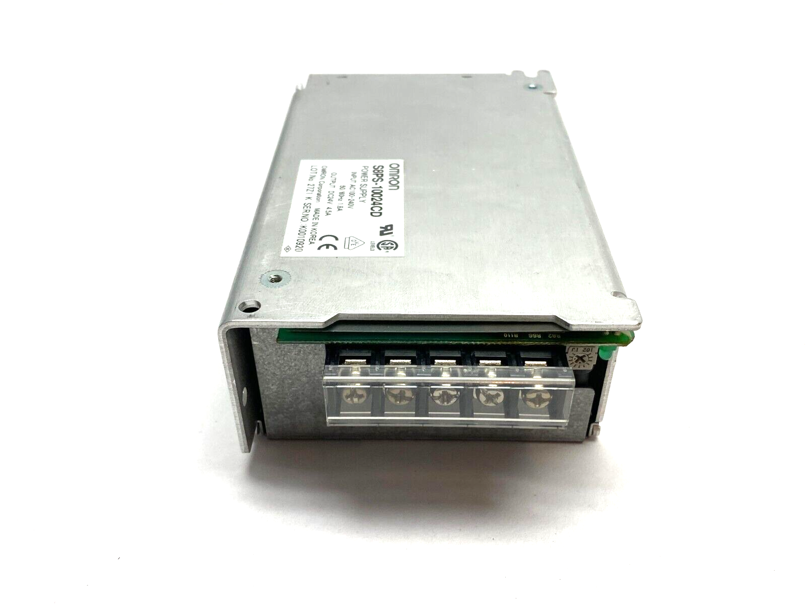 Omron S8PS-10024CD Power Supply DIN Mount AC100-240V 50/60Hz 1.8A Input - Maverick Industrial Sales