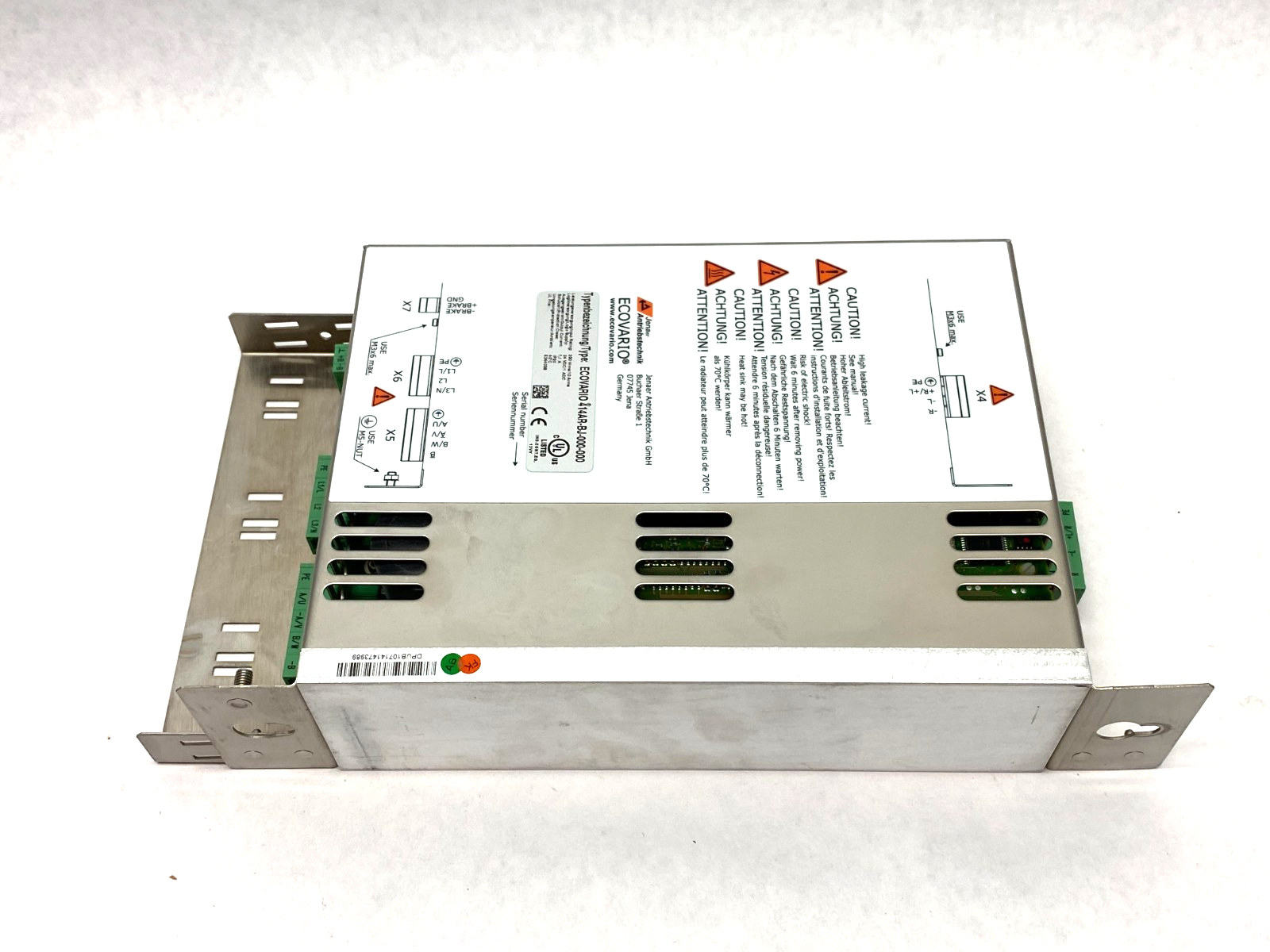 ECOVARIO 414AR-BJ-000-000 | Jenaer 1-axis Servo Amplifier, CANopen/EtherCAT, STO - Used - Maverick Industrial Sales