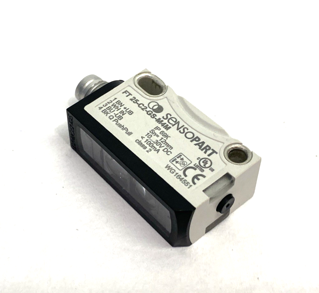 Sensopart FT 25-C2-GS-M4M Compact Color RGB Detection Sensor 607-21021 - Maverick Industrial Sales