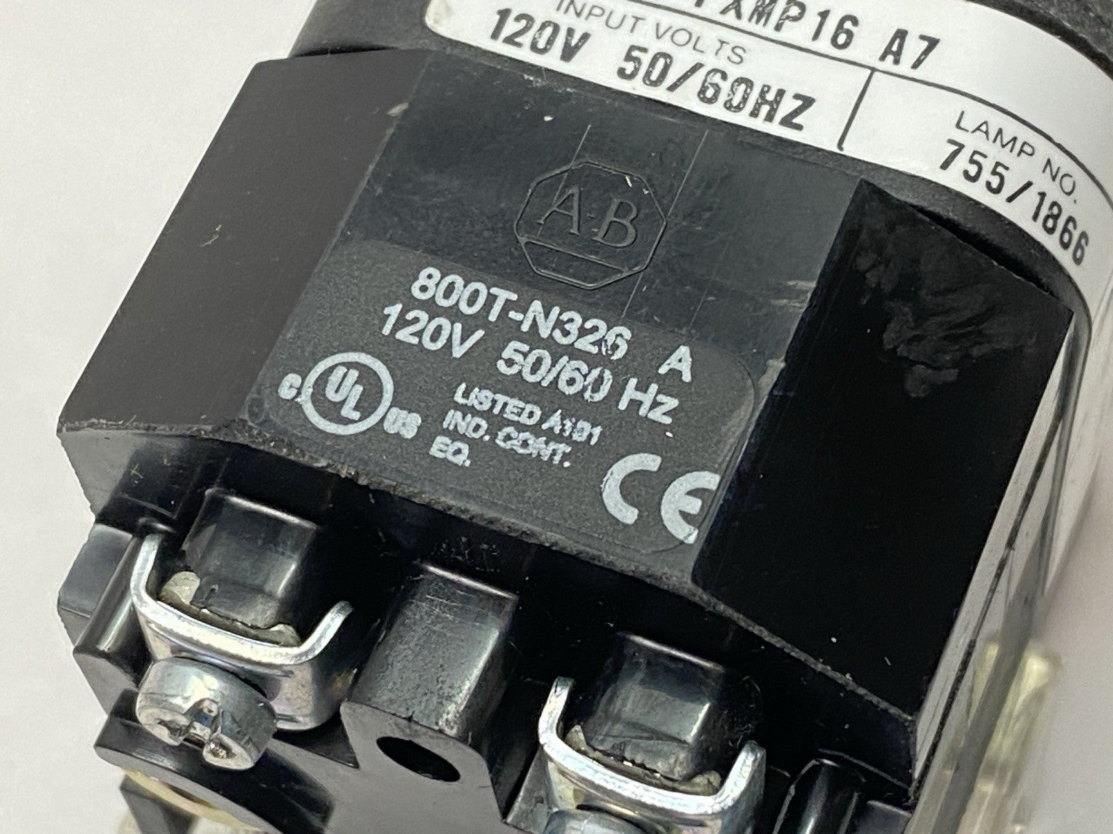 Allen Bradley 800T-FXMP16A7 Ser T Push-Pull Mushroom Button Clear 30mm 120V - Maverick Industrial Sales