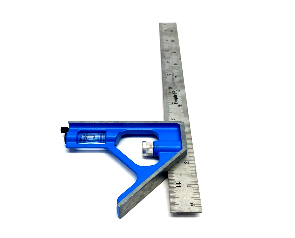 E250 | Empire 12 in. TRUE BLUE Combination Square LOT OF 5 - Used - Maverick Industrial Sales