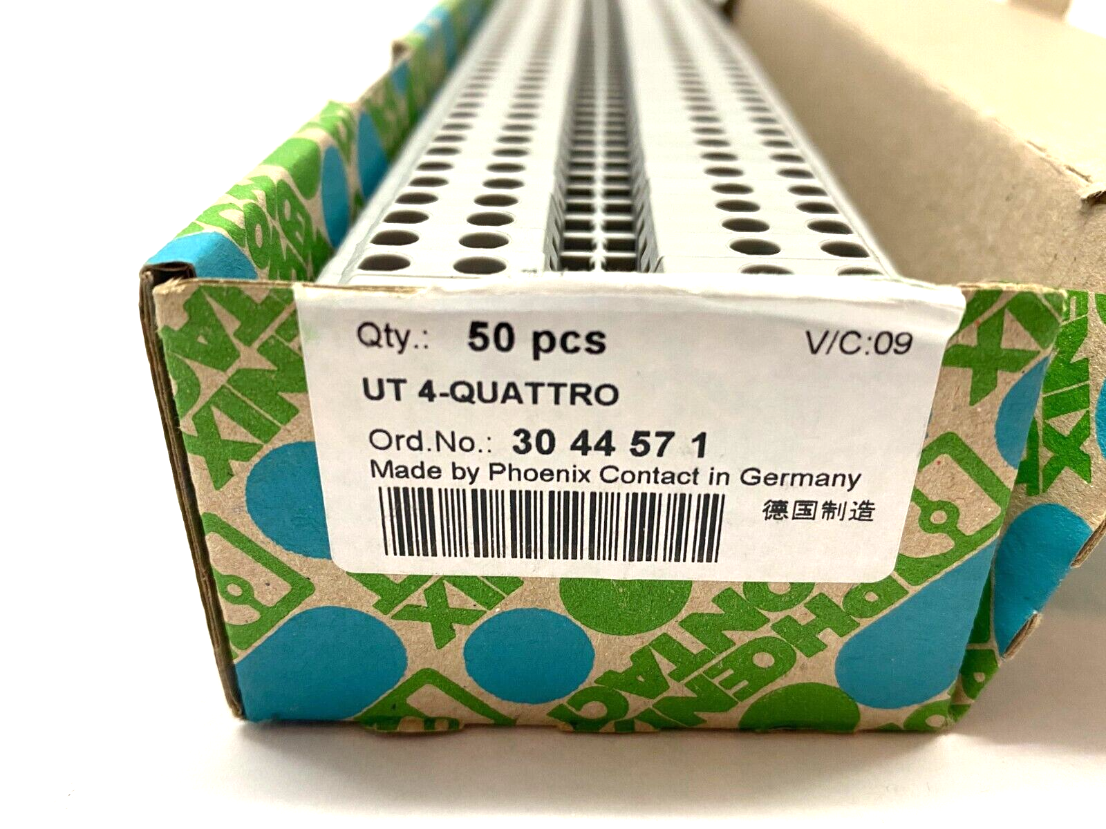 Phoenix Contact UT 4-QUATTRO Feed-Through Terminal Block 3044571 BOX OF 50 - Maverick Industrial Sales
