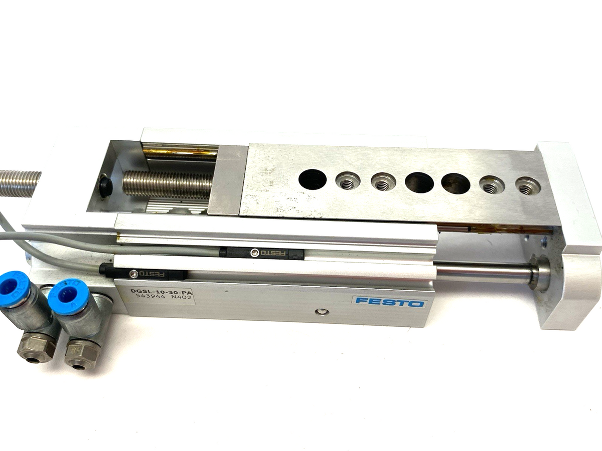 DGSL-10-30-PA | Festo Mini Slide 30mm Stroke 543944 w/ Dual Proximity Switches - Used - Maverick Industrial Sales