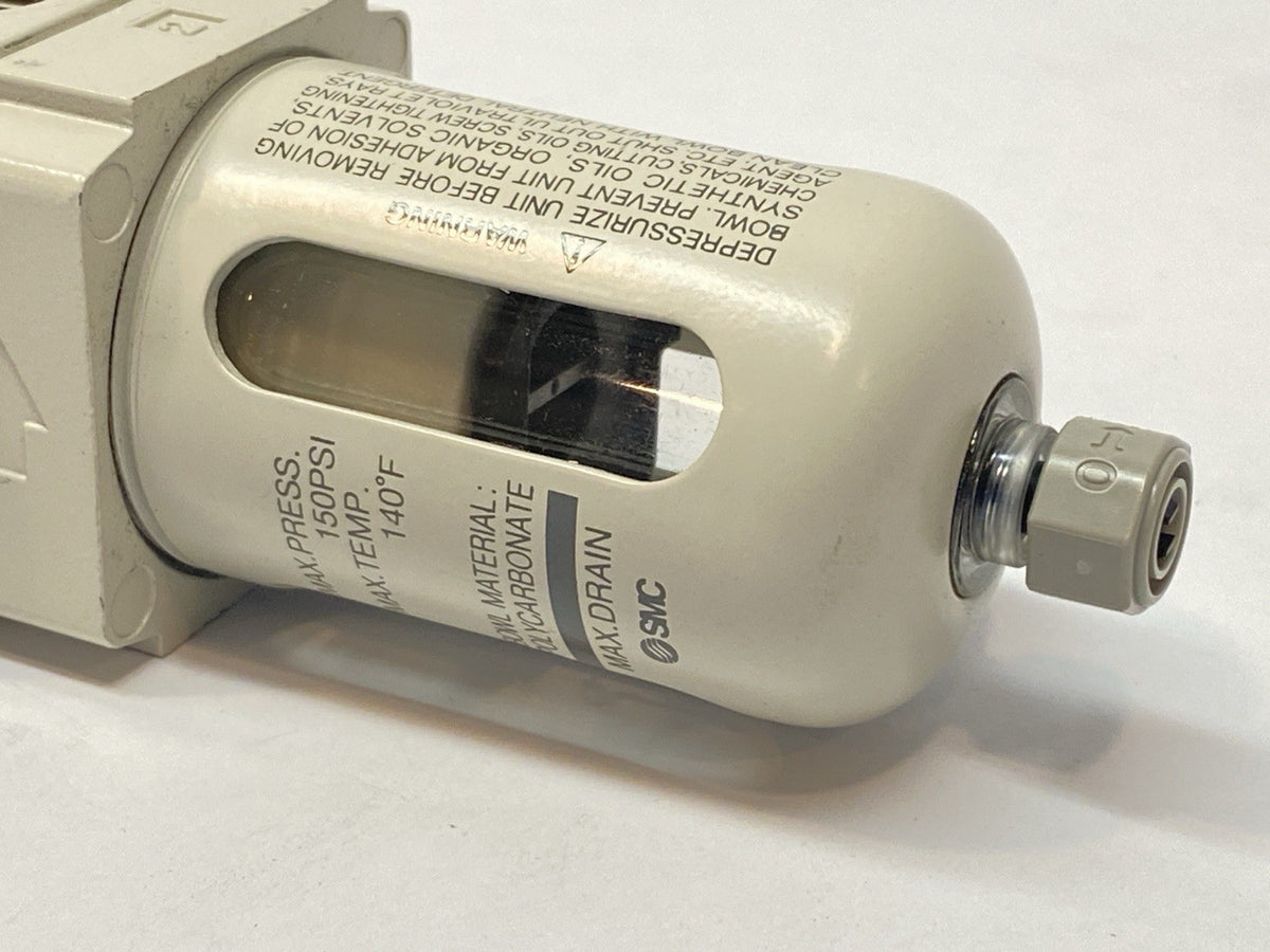 SMC AW20K-N02-CZ-B Modular Pneumatic Filter Regulator 1/4" NPT - Maverick Industrial Sales