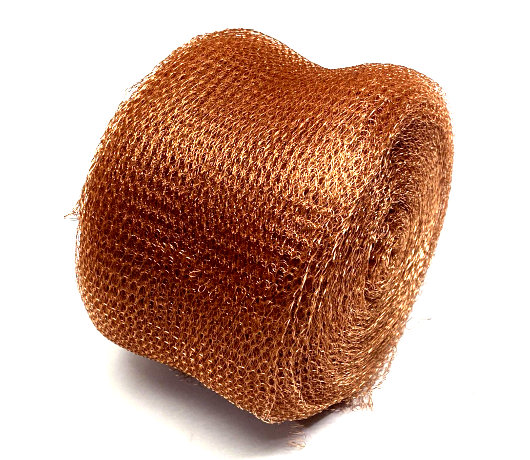 Powell 10104001 Copper Mesh 4" Wide Medium Density 0.0075" Hard Flat 100FT ROLL - Maverick Industrial Sales