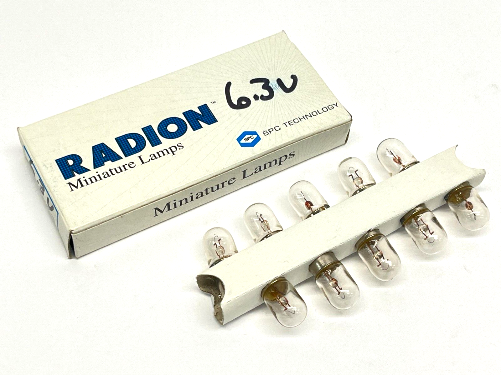 SPC Technology 755 Radion Miniature Lamps 6.3V PACK OF 10 - Maverick Industrial Sales
