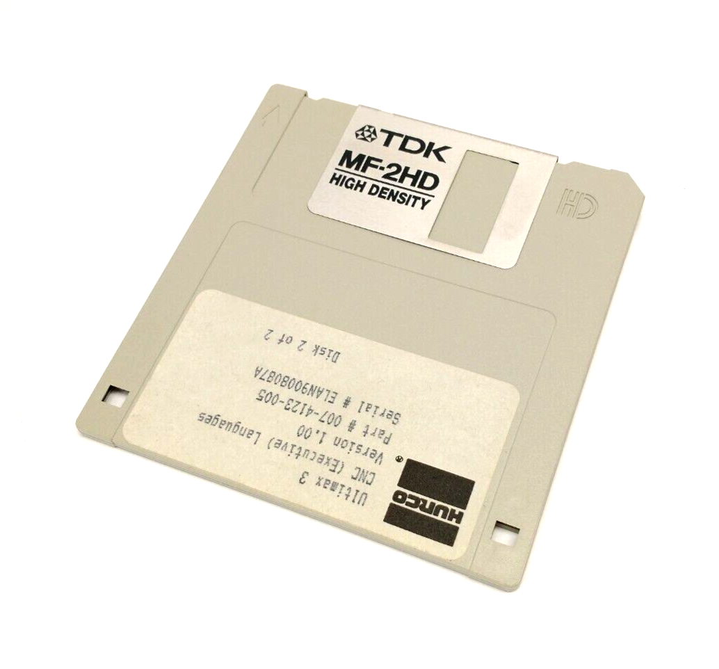 Hurco 007-4123-005 Ver. 1.0 Ultimax 3 CNC Executive Languages Floppy Disc 2 of 2 - Maverick Industrial Sales