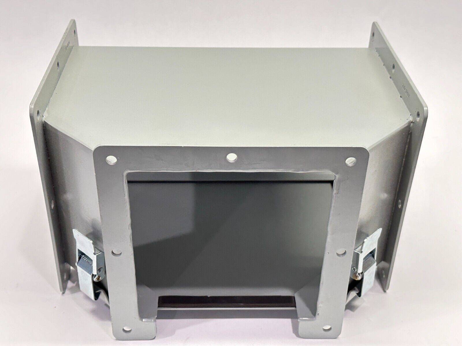 Hoffman F66LTA nVent Tee Fitting Lay-in Hinged Cover Top Opening Gray Steel 6x6" - Maverick Industrial Sales