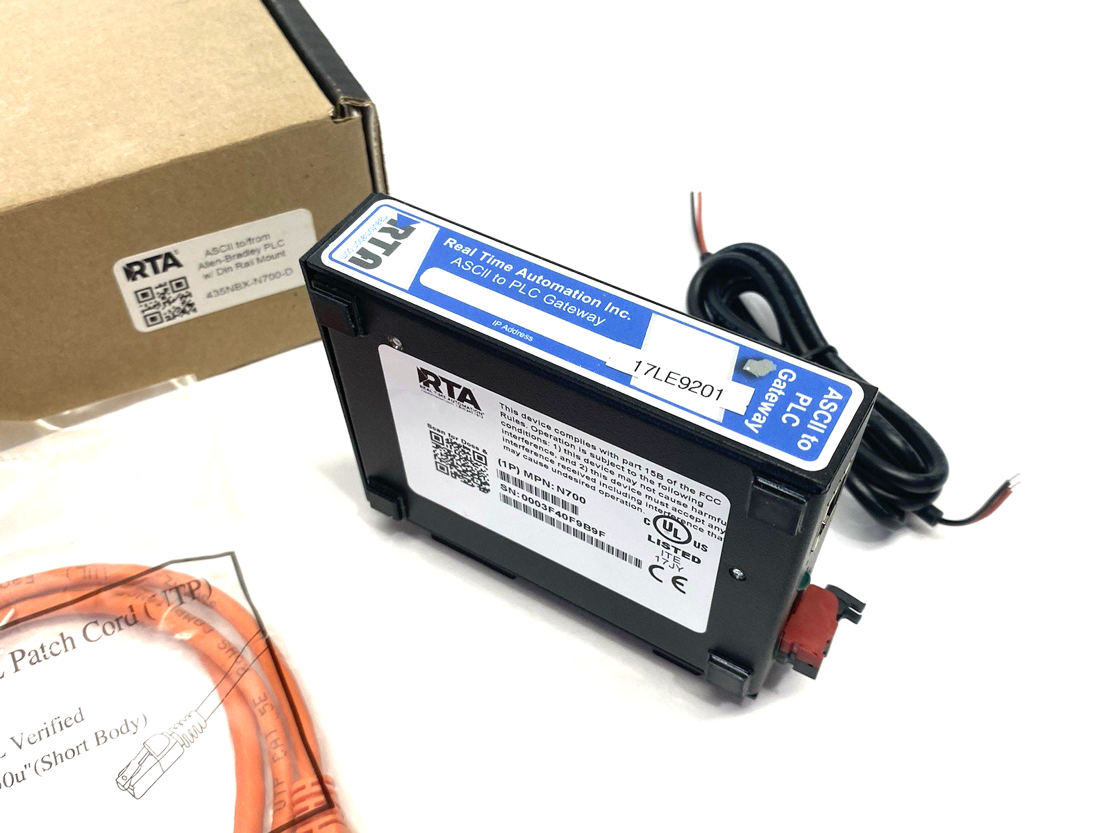 435NBX-N700-D | RTA ASCII To Allen Bradley PLC Gateway RS232/485/422 - New – Open box - Maverick Industrial Sales