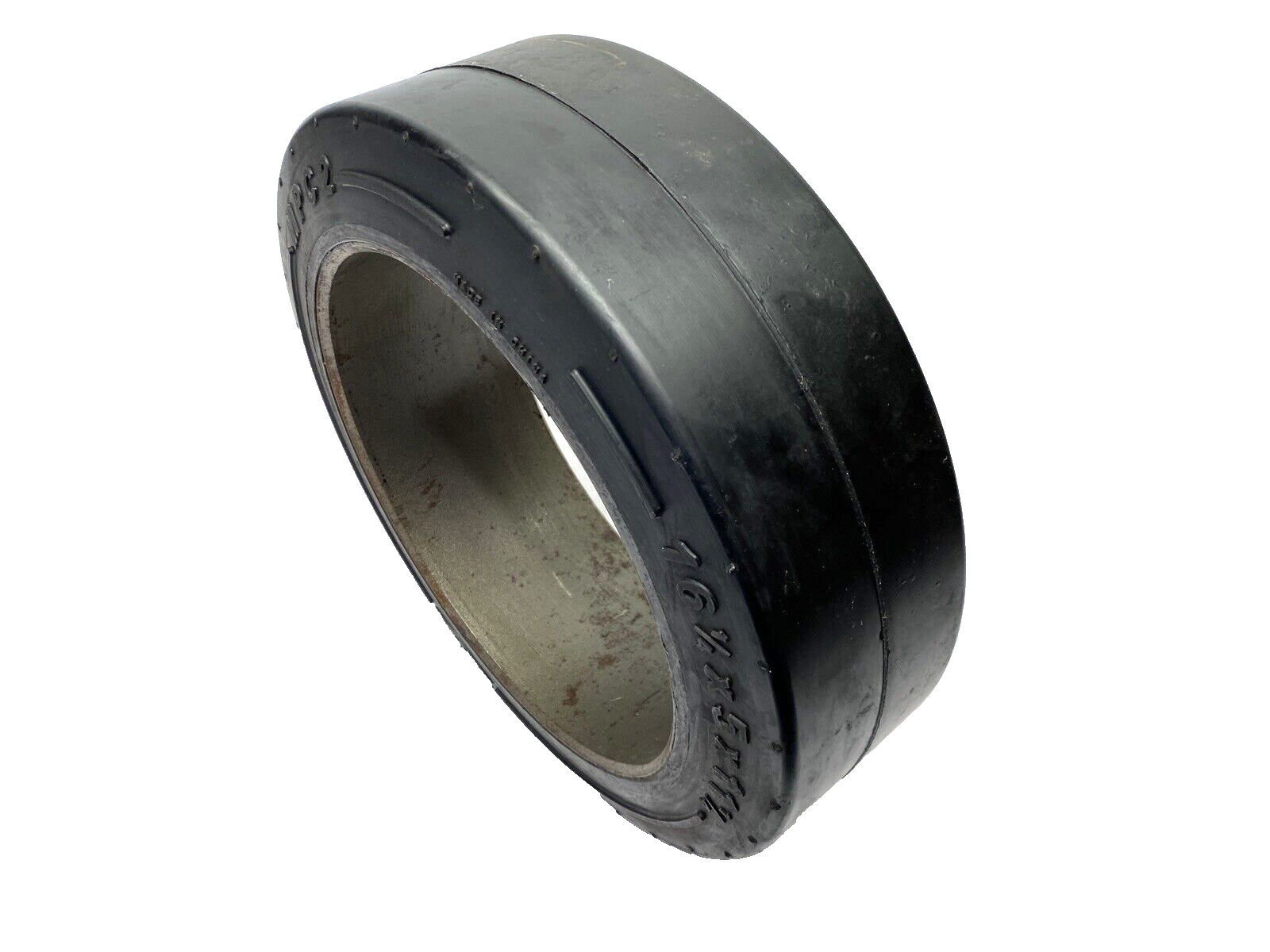 Milt 16-1/4" x 5" x 11-1/4" Smooth Rubber Forklift Tire - Maverick Industrial Sales