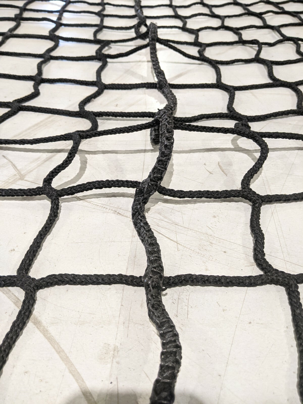 InCord M3000BK Knotless Netting 4" Square Holes 2" Web Border 26.25ft x 12ft - Maverick Industrial Sales
