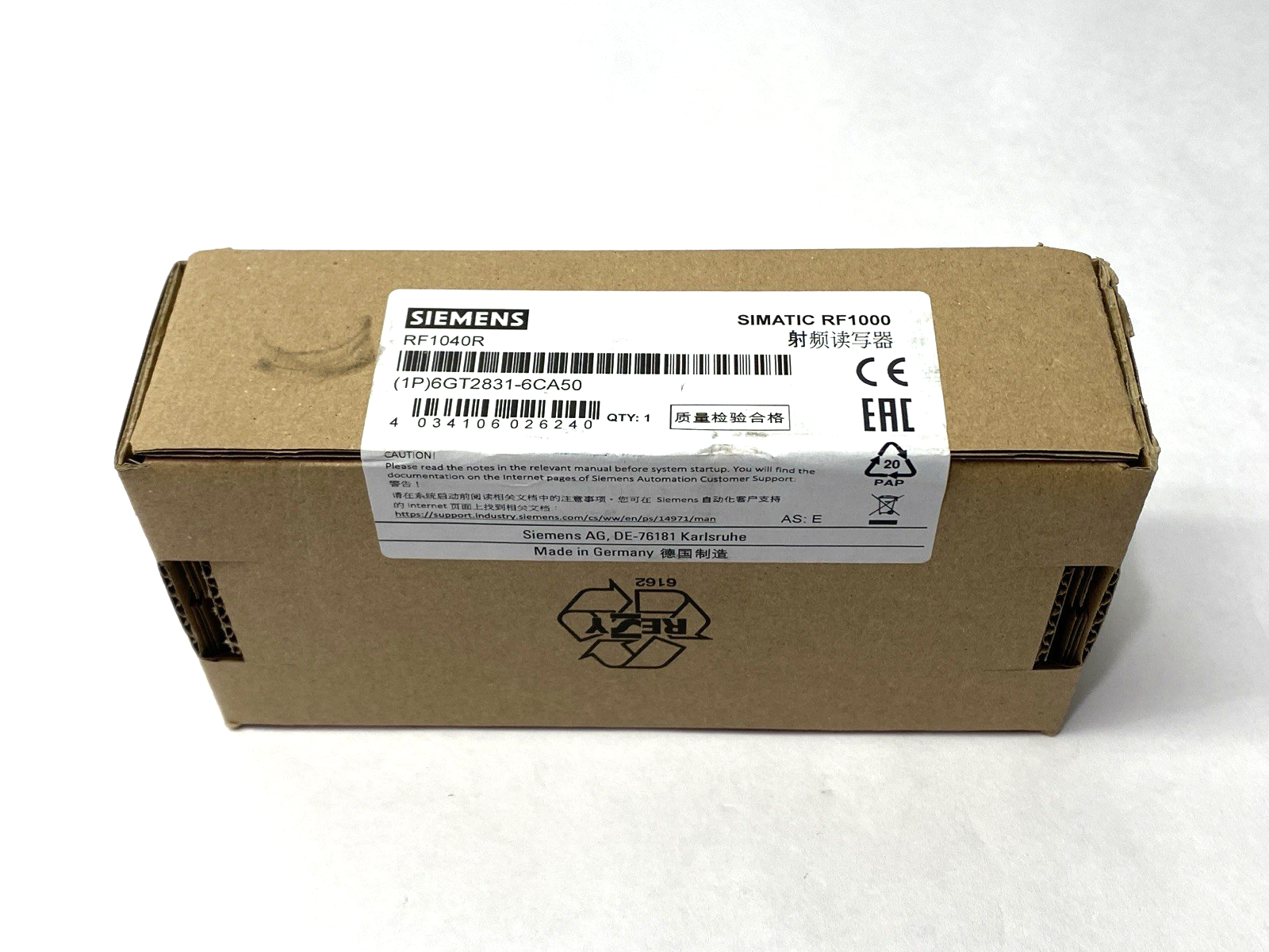 Siemens 6GT2831-6CA50 Access Control RF Reader Simatic RF1000 - Maverick Industrial Sales
