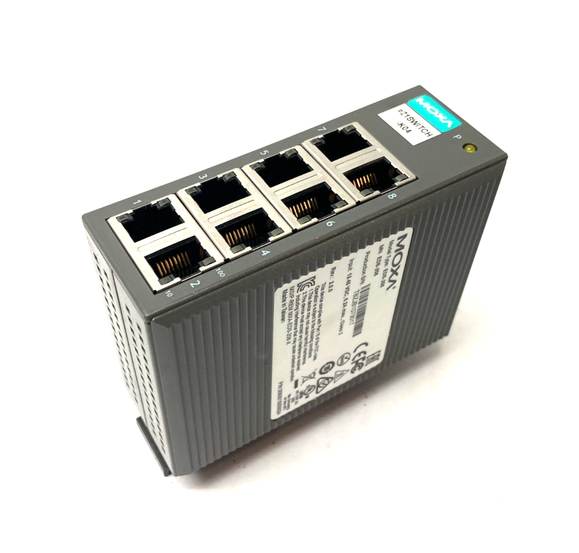 Moxa EDS-208 8-Port Entry-level Unmanaged Ethernet Switch - Maverick Industrial Sales