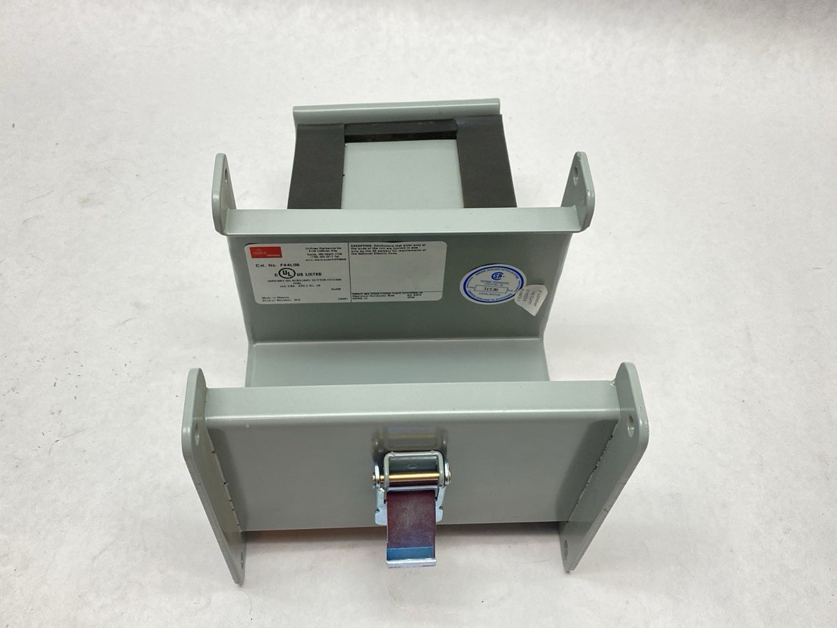 F44L06 | Hoffman nVent Lay-in Wireway Section Straight Hinged Cover Gray - New – Open box - Maverick Industrial Sales