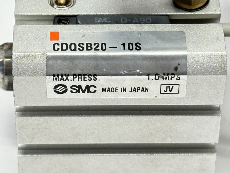 SMC CDQSB20-10S Compact Pneumatic Cylinder 20mm Bore 10mm Stroke - Maverick Industrial Sales