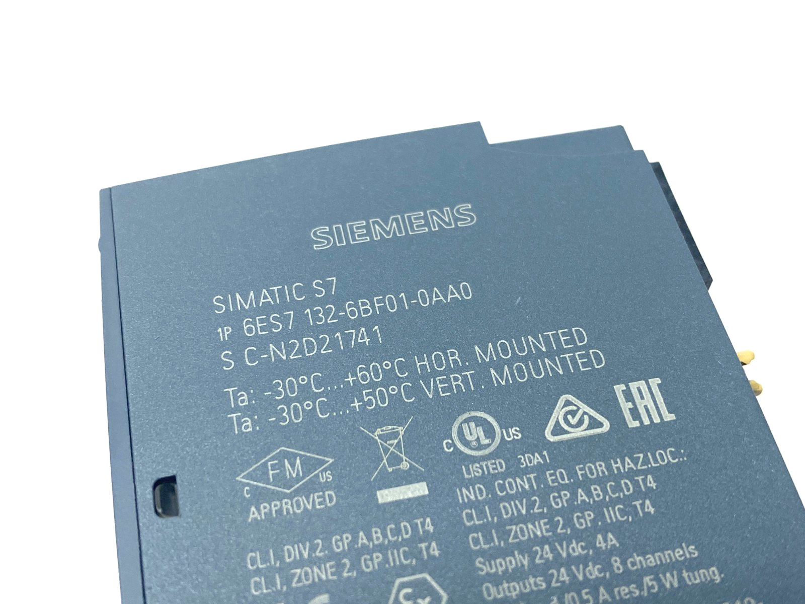 Siemens 6ES7 132-6BF01-0AA0 SIMATIC ET 200SP Digital Output Module DQ 8x24VDC - Maverick Industrial Sales
