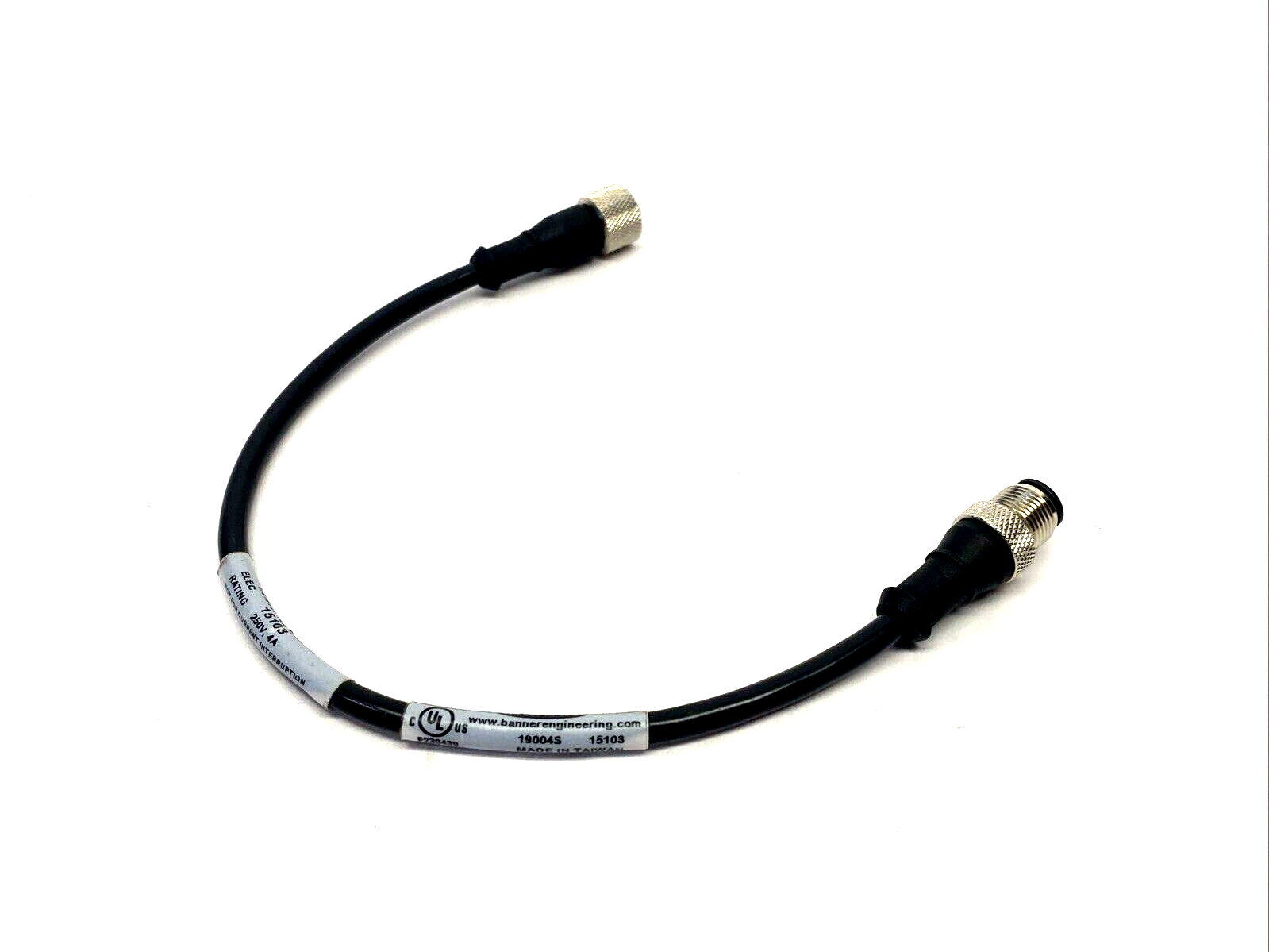Banner MQDEC-401SS Cordset M12 Male To Female 4-Pin 0.31m 15103 - Maverick Industrial Sales