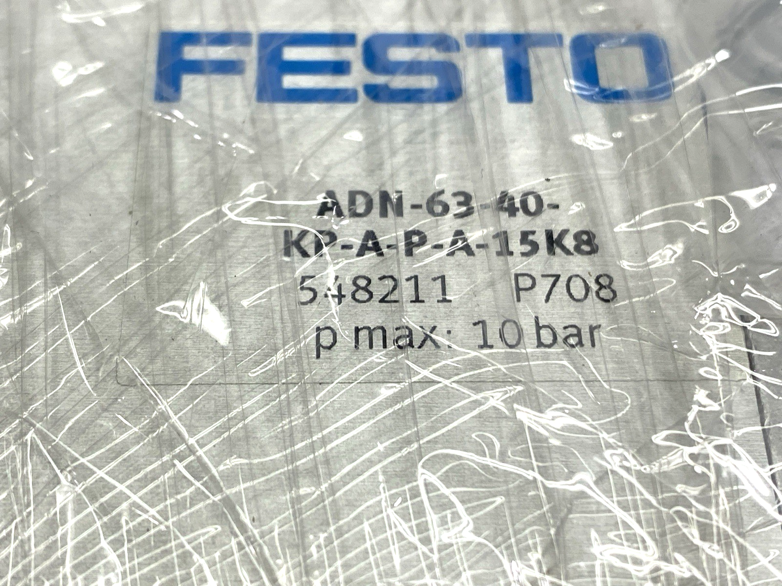 Festo ADN-63-40-KP-A-P-A-15K8 Compact Pneumatic Cylinder 548211 40mm Stroke - Maverick Industrial Sales