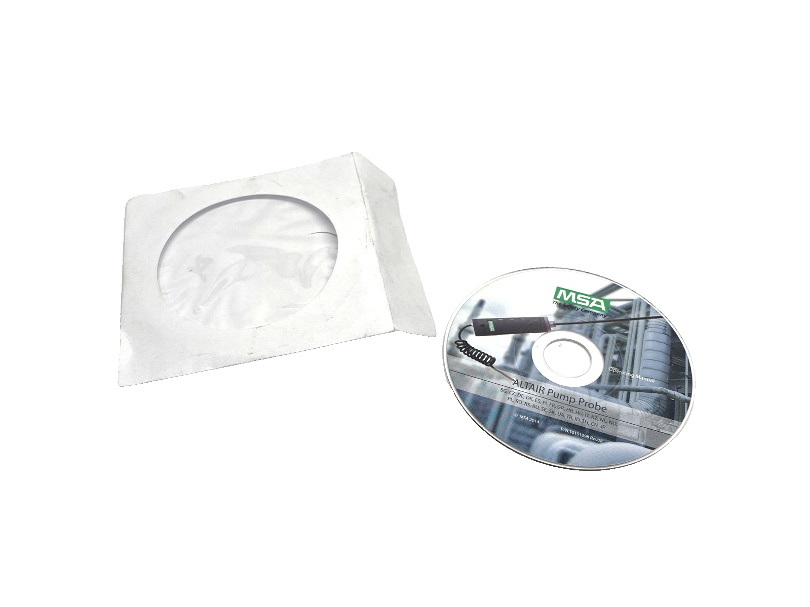 10151098 | MSA Rev 08 ALTAIR Pump Probe Operating Manual CD - Used - Maverick Industrial Sales