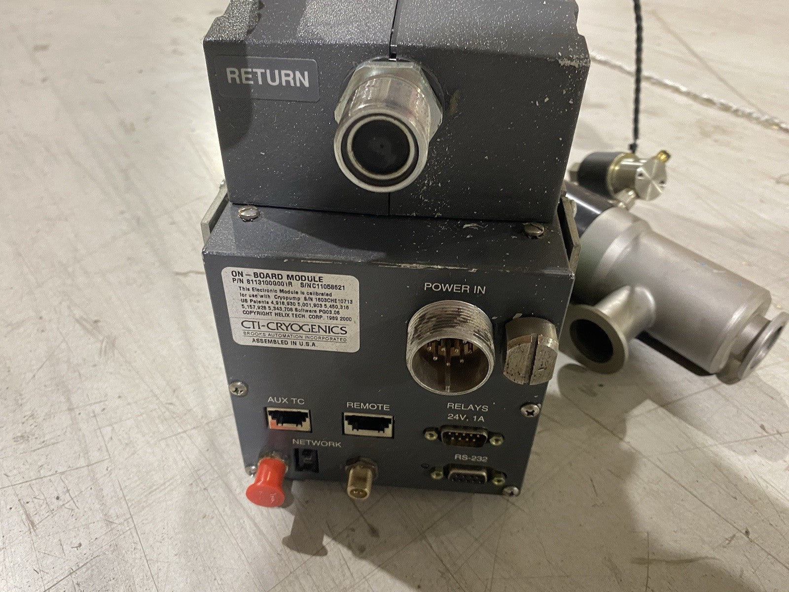 8116449G001R | CTI Cryogenics OnBoard Cryopump FOR PARTS/REPAIR - For parts or not working - Maverick Industrial Sales
