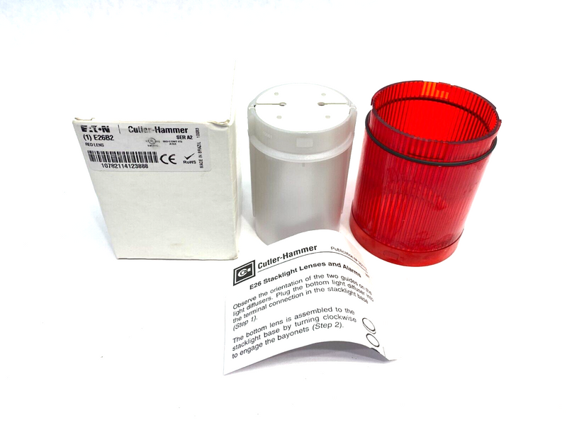 Eaton Cutler-Hammer E26B2 Incandescent Stack Light Lens Red Ser. A2 - Maverick Industrial Sales