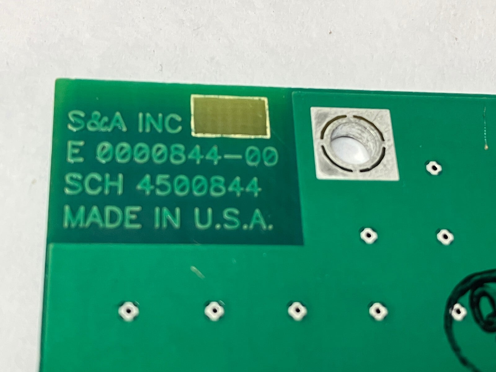 Saunders & Associates E0000844-00 Circuit Board SCH 4500844 - Used - Maverick Industrial Sales