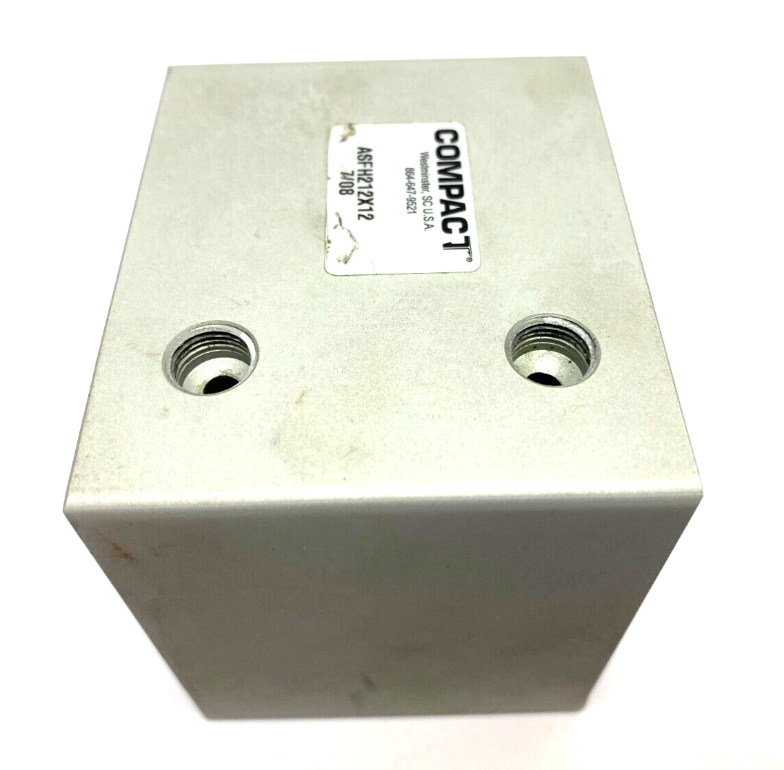 Compact Automation ASFH212X12 Square Pneumatic Cylinder 2-1/2" Bore 1/2" Stroke - Maverick Industrial Sales