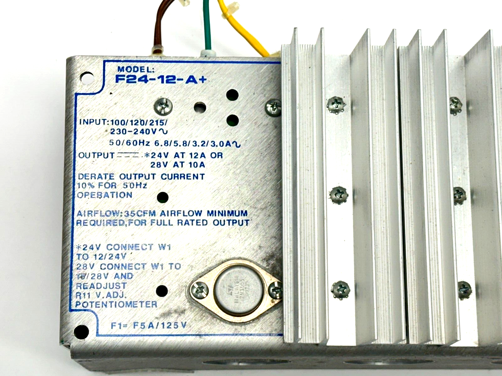 Condor F24-12-A+ Power Supply 230-240V Input / 12A/24V 10A/28V Output - Maverick Industrial Sales