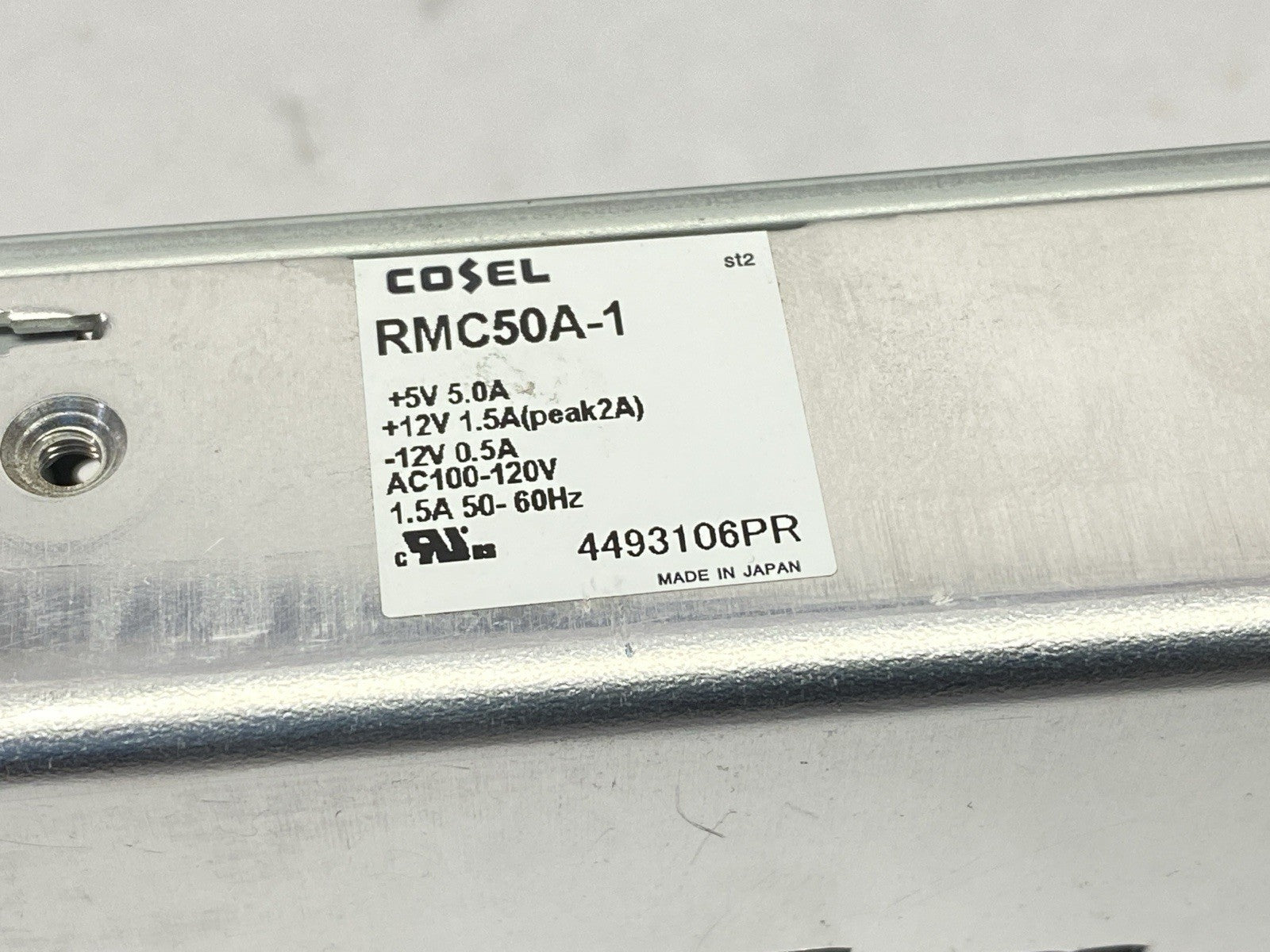 RMC50A-1 | Cosel Power Supply 5A 5V 1.5A 12V 1.5A 100-120VAC - Used - Maverick Industrial Sales