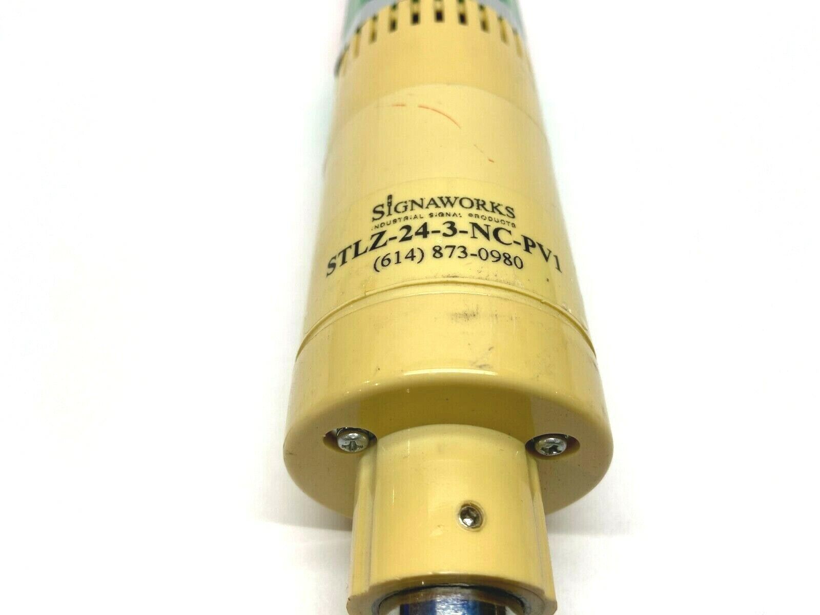 Signalworks STLZ-24-3-NC-PV1 3 Color Continuous, Flashing Tower Light w/ Alarm - Maverick Industrial Sales