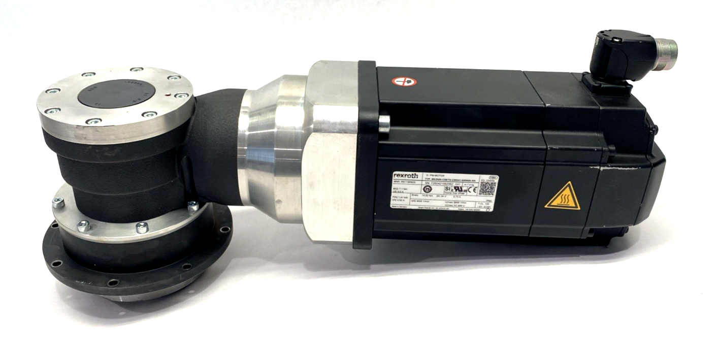 R911385620, MS2N06-C0BTN-CMSH1-NNNNN-NN | Bosch Rexroth R911385620 Servomotor 3-PM, Neugart 100656825 Planetary Gearbox - Used - Maverick Industrial Sales