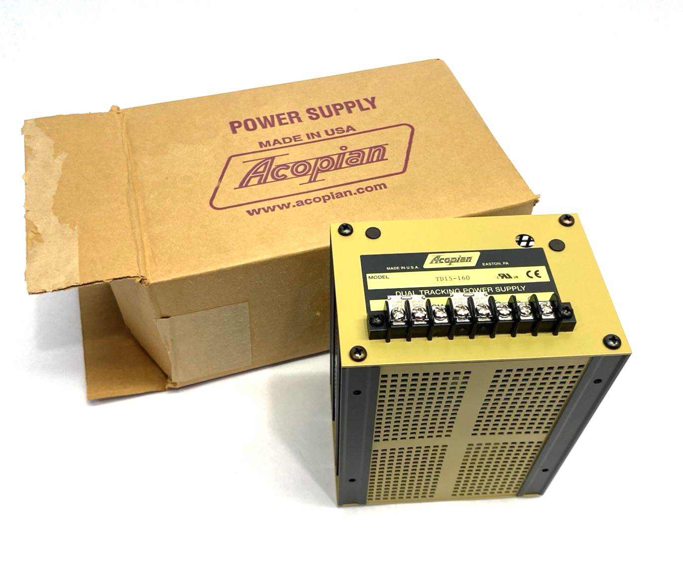 TD15-160 | Acopian Dual Tracking Power Supply 105-125 Input Voltage - New Other - Maverick Industrial Sales