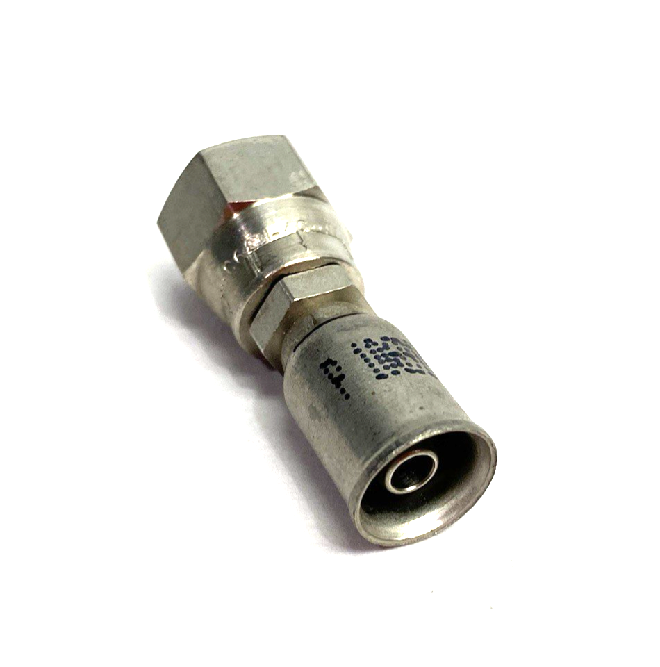 10691N-4-4C | Parker Female SAE (JIC) 37° Swivel Hose Fitting, Hose to Port - New – Open box - Maverick Industrial Sales