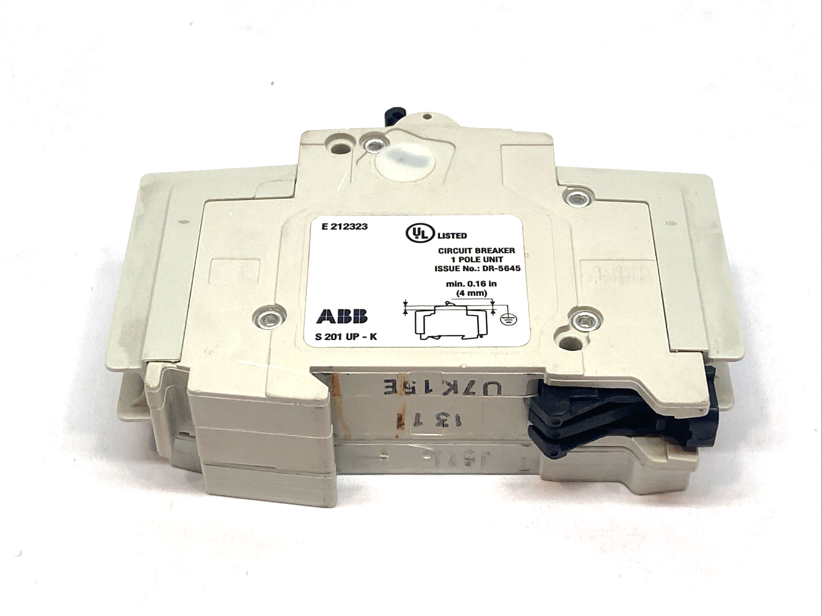 ABB S201UP-K15A Miniature Circuit Breaker 1P 15A 277VAC - Maverick Industrial Sales