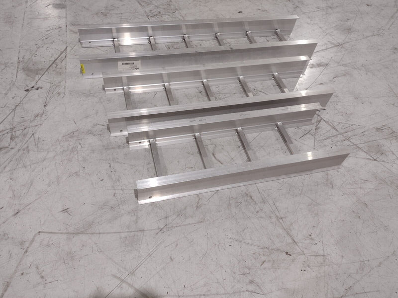 Aluminum Cable Tray LOT OF 7 Pieces Various Lengths and Widths, See Description - Maverick Industrial Sales