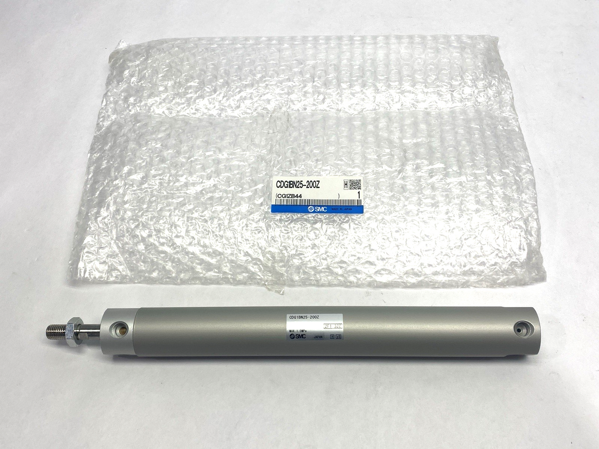 CDG1BN25-200Z | SMC Pneumatic Cylinder Double-Acting 25mm Bore 200mm Stroke - New – Open box - Maverick Industrial Sales