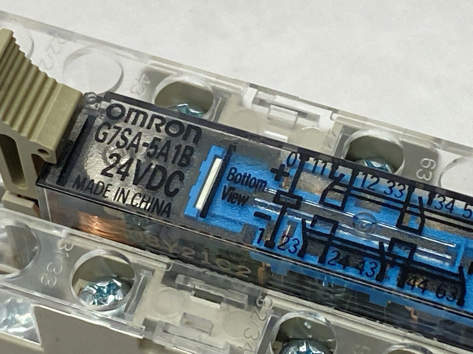 Omron G7SA-5A1B 24VDC Safety Relay 5PST-NO SPST-NC w/ P7SA-14F-ND Socket/Base - Maverick Industrial Sales