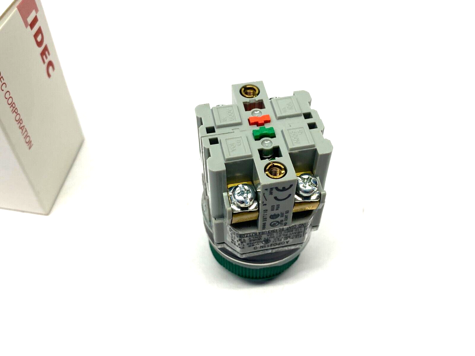 IDEC AOPD211N-G Extended Pushbutton 30mm Green Rubber Head 2-Position - Maverick Industrial Sales