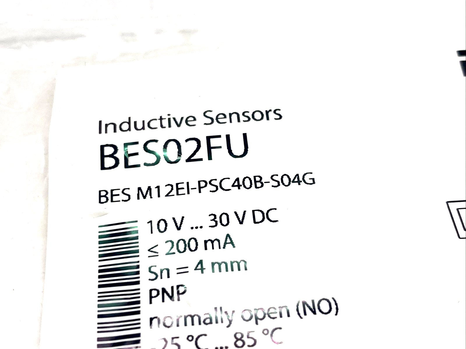 Balluff BES02FU Inductive Sensor BES M12EI-PSC40B-S04G - Maverick Industrial Sales