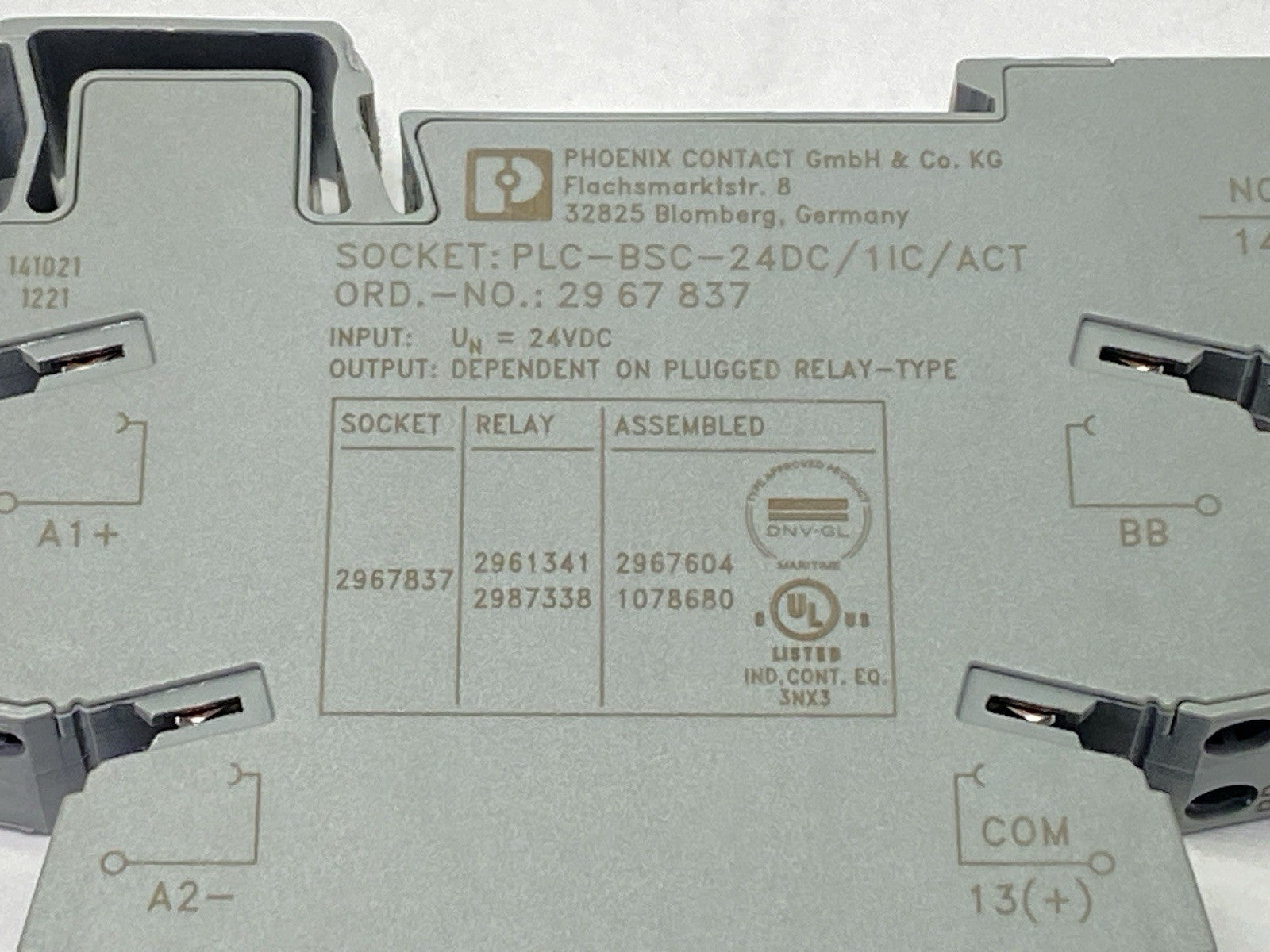 Phoenix Contact PLC-RSC- 24DC/ 1IC/ACT Relay Module 2967604 - Maverick Industrial Sales