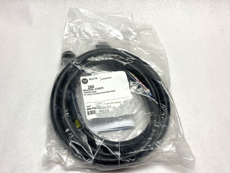 Allen Bradley 280-PWRM35A-M2 ArmorStart Power Media Cable M/F 2m Ser. A - Maverick Industrial Sales