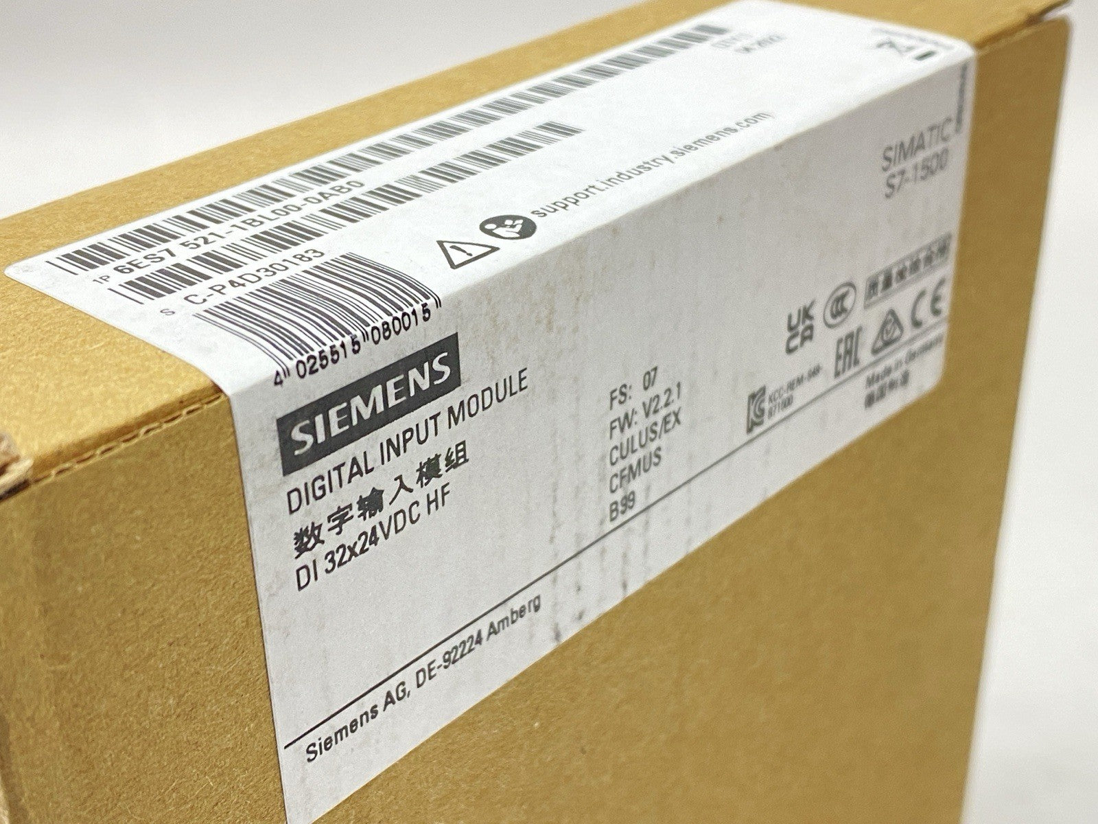 6ES7521-1BL00-0AB0 | Siemens Simatic S7-1500 Digital Input Module 24VDC - New - Maverick Industrial Sales