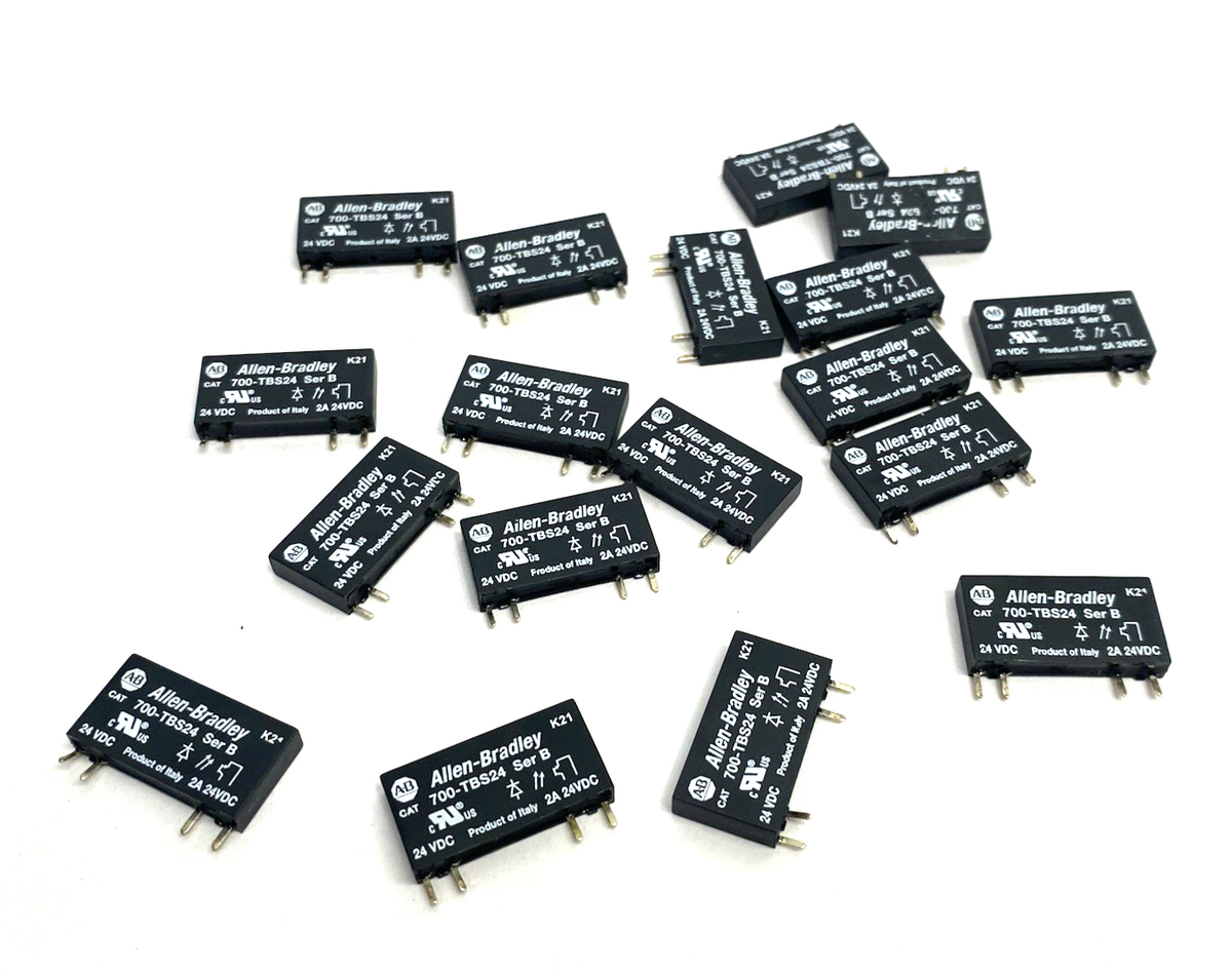 Allen Bradley 700-TBS24 Ser. B Solid-State Relay 1 N.O. SSR - DC LOT OF 17 - Maverick Industrial Sales