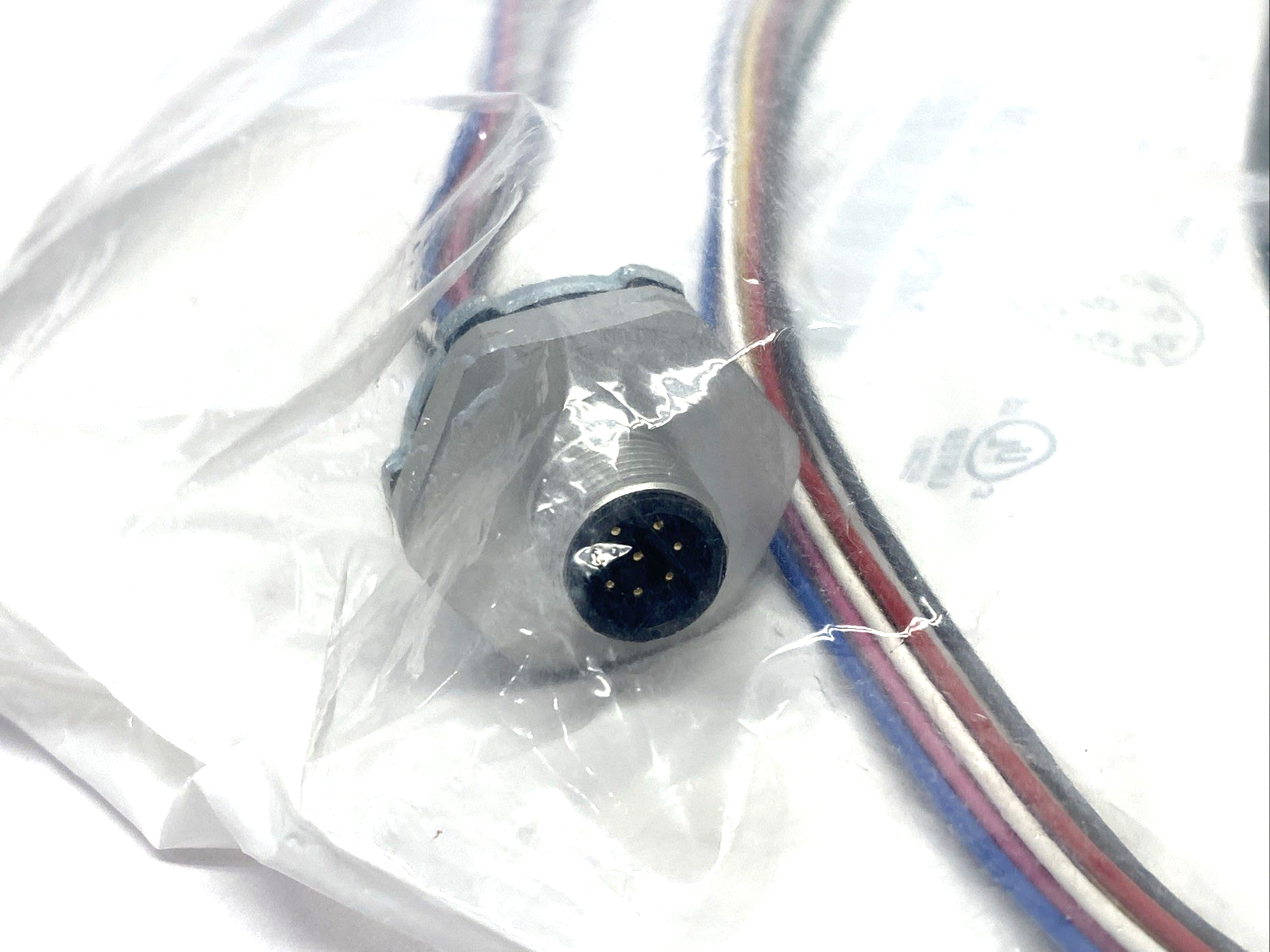 MDC-8MR-2-1M | Mencom 8-Pin Micro DC M12 Male Receptacle 1/2" NPT, 1m Length - New - Maverick Industrial Sales