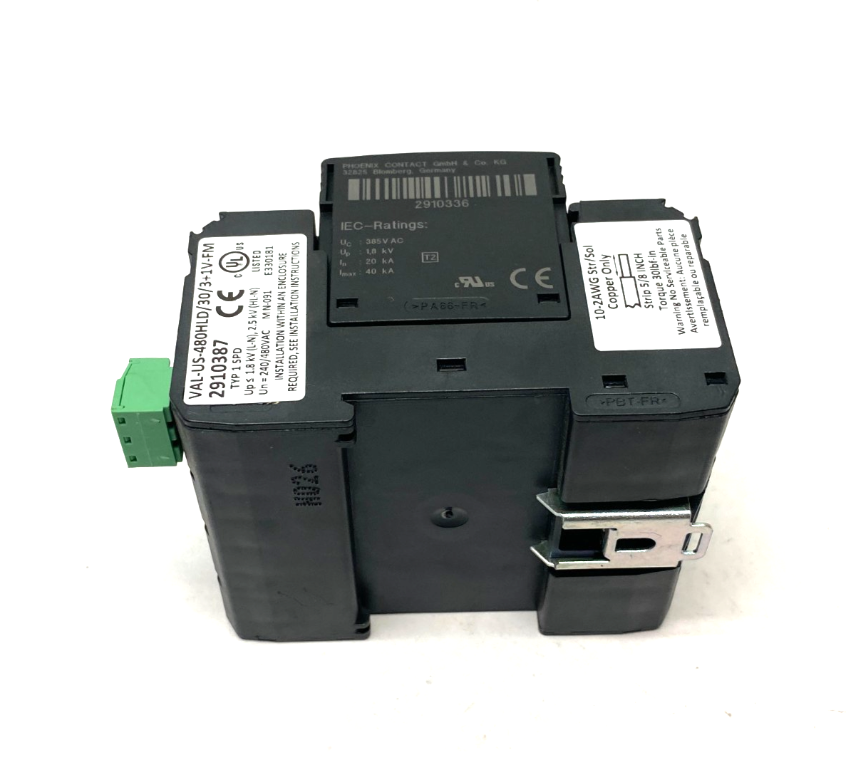 Phoenix Contact VAL-US-480HLD/30/3+1V-FM Surge Protection Device 4-Chan 2910387 - Maverick Industrial Sales